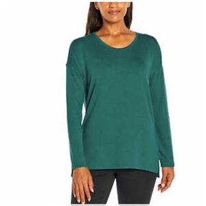 Banana Republic Green Long Sleeve Scoop Neck Casual Pullover Top LG.